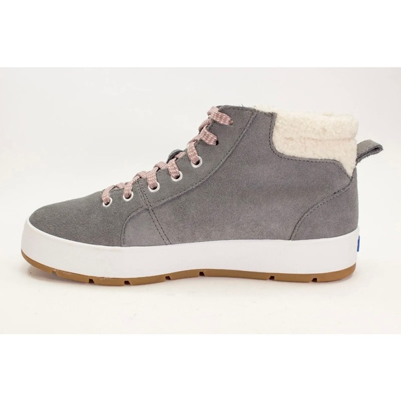 Keds Shoes Womens 8.5 Tahoe Blue Gray Suede High Top Casual Sneakers Ankle Boots - Picture 5 of 11